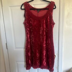 Nicole by Nicole Miller Red Velvet Cocktail Dress